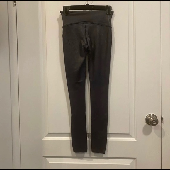 Spanx Faux Leather Leggings in Midnight Navy - Picture 4 of 4